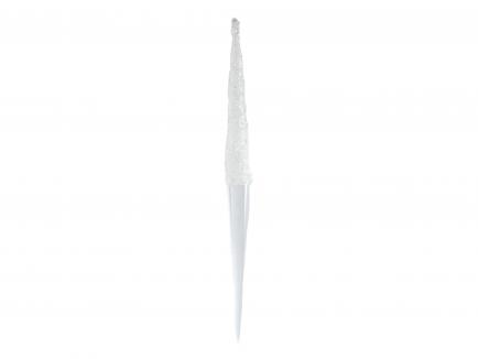 Clear Glass Icicle Ornament