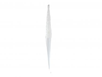 Clear Glass Icicle Ornament