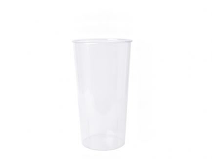 Skaidri plastikinė vaza