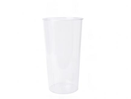 Skaidri plastikinė vaza