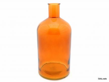 Spalvotas stiklo butelis amber