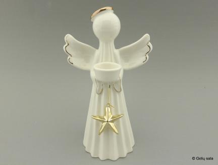 Keramikinis angelas - žvakidė