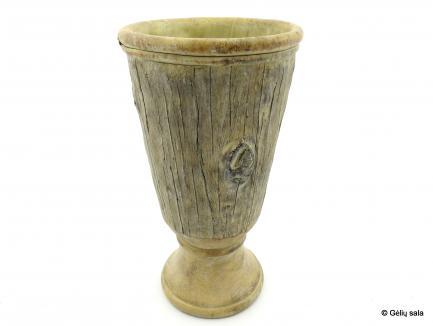 Keramikinis vazonas/vaza žievės rašto