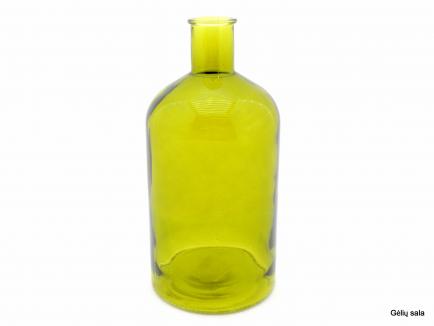 Spalvotas stiklo butelis olive