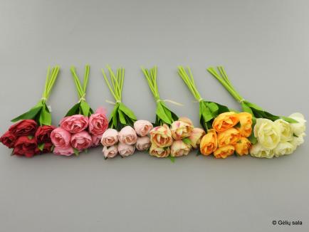 Dirbtinė gėlė - tulpių puokštelė