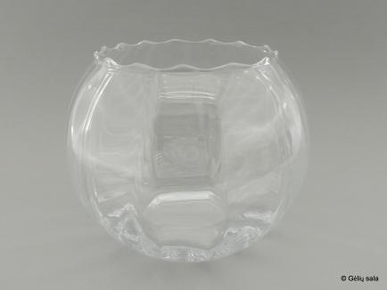 Stiklo indas - akvariumas banguotas