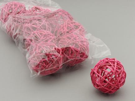 Lata ball 10cm Pink su gliteriu