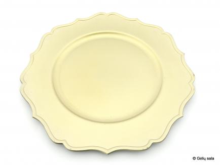 Plastic plate champagne