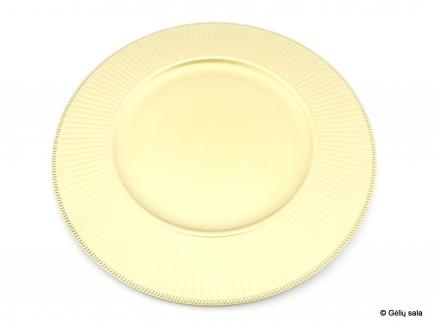 Plastic plate champagne