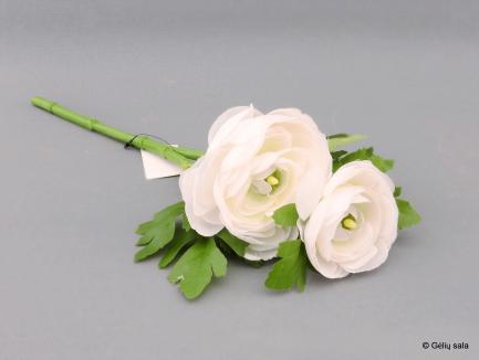 Dirbtinė gėlė - vėdrynas baltas 