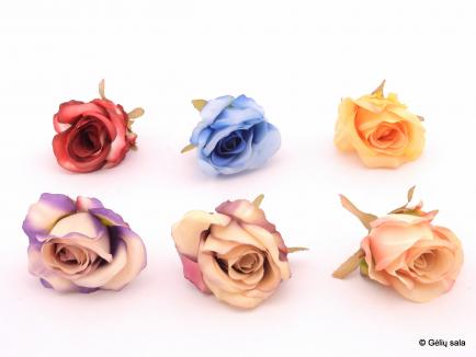 Dirbtinė gėlė - rožės žiedas MIX