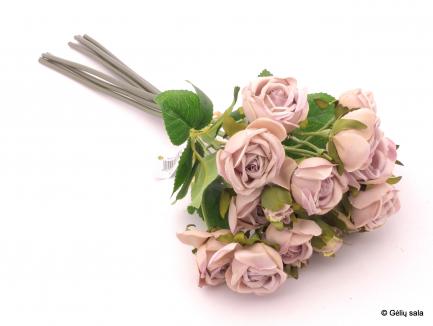 Rožių pundelis iš 7 šakelių - pelenų violetinė