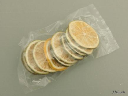 Apelsinų riekelės žalios 3-5cm 10vnt