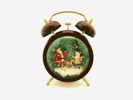 Kalėdinė dekoracija - laikrodis