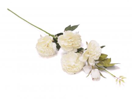 Dirbtinių rožių šaka balta