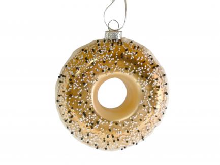 Glass Donut Ornament with Sprinkles
