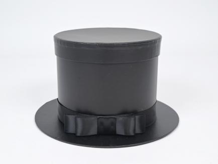 Gėlių Dėžutė skrybėlė black